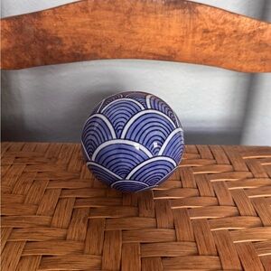 Blue Porcelain Decorative Object